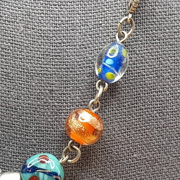 Chico's Lamp-work Glass Pendant Necklace, 20" - Picture 7 of 14